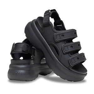 Soho Frosted Sport Sandal - Black