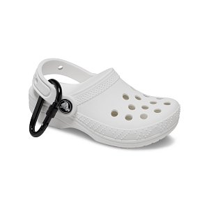 Classic Clog Pouch Bag Charm - White