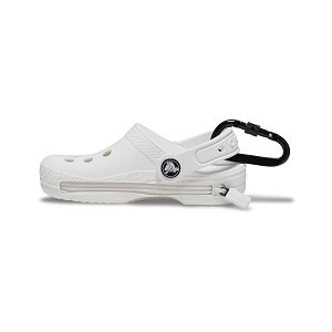 Classic Clog Pouch Bag Charm - White