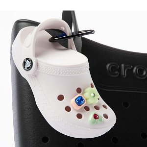 Classic Clog Pouch Bag Charm - White