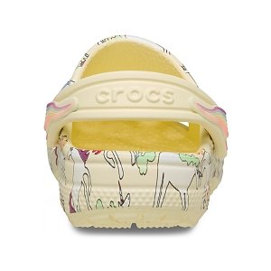 Classic Unicorn Graphic Clog T - Yellow Light