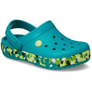 Crocband Glow Confetti BandCgK - Turbo Teal/Multi