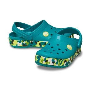Crocband Glow Confetti BandCgT - Turbo Teal/Multi
