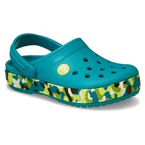 Crocband Glow Confetti BandCgT - Turbo Teal/Multi
