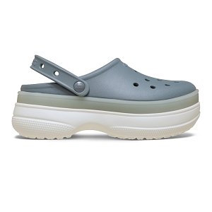 Classic Frosted Stacked Clog - Concrete