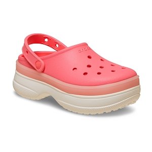 Classic Frosted Stacked Clog - Guava