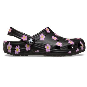 Classic Flower Clog - Black