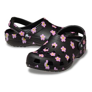 Classic Flower Clog - Black
