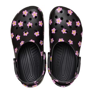 Classic Flower Clog - Black