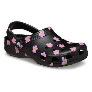 Classic Flower Clog - Black
