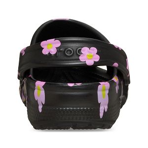 Classic Flower Clog - Black