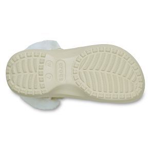 Classic Platform Fuzz Lined Clog - Bone