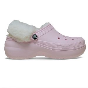 Classic Platform Fuzz Lined Clog - Pink Milk