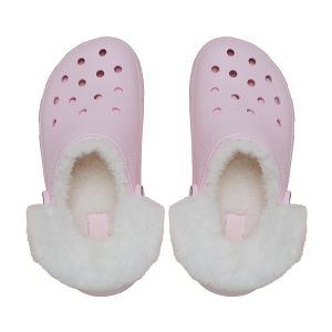 Classic Platform Fuzz Lined Clog - Pink Milk