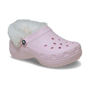 Classic Platform Fuzz Lined Clog - Pink Milk