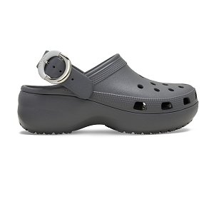 Classic Platform Buckle Clog - Carbon