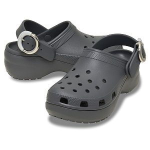 Classic Platform Buckle Clog - Carbon