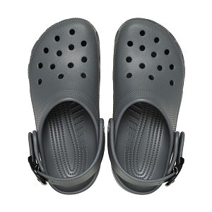 Classic Enamel Buckle Clog - Carbon