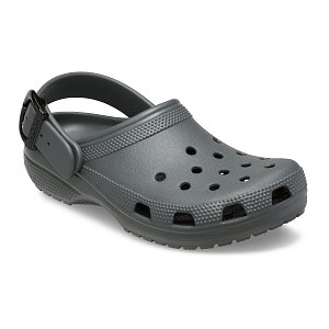 Classic Enamel Buckle Clog - Carbon