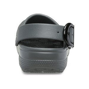 Classic Enamel Buckle Clog - Carbon