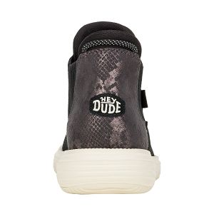 Branson W Suede Novelty - Black/Snake