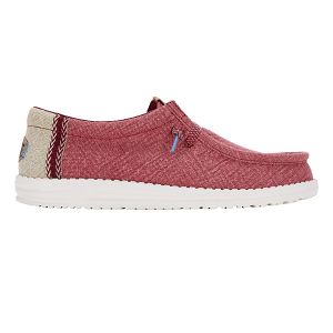 Wally Jute - Claret Red/Silver Birch