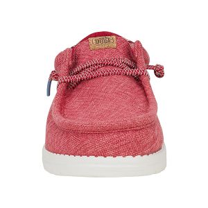 Wally Jute - Claret Red/Silver Birch