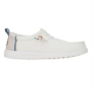 Wally Summer Linen - White/Stone Grey
