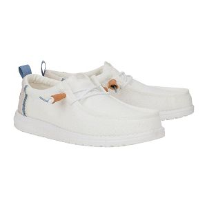 Wally Summer Linen - White/Stone Grey