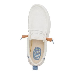 Wally Summer Linen - White/Stone Grey
