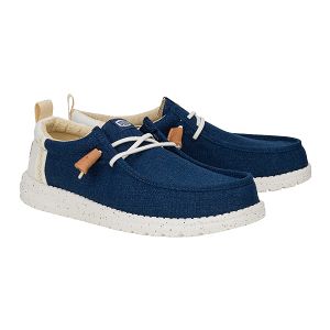 Wally Summer Linen - Sargasso Blue/White