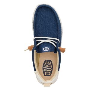 Wally Summer Linen - Sargasso Blue/White