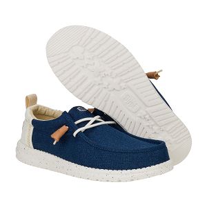 Wally Summer Linen - Sargasso Blue/White