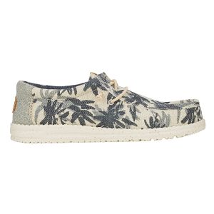 Wally Palm Jute - Egret/Cloud Blue