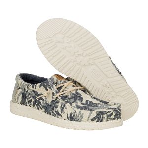 Wally Palm Jute - Egret/Cloud Blue