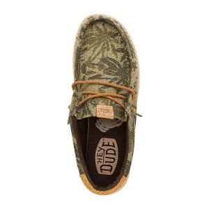 Wally Palm Jute - Burnt Olive/Ginger Brown