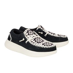Wendy COMF Suede Crochet - Black/Multi