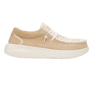 Wendy COMF Suede Crochet - Irish Cream/Multi