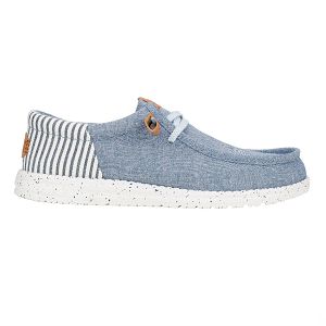 Wally Funk Seersucker - Faded Denim/Navy Blazer