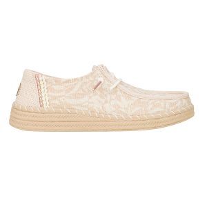 Wendy Espadrille Retro Palm - Pale Pink/White