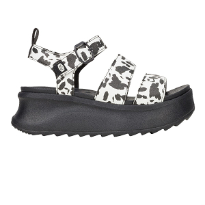 Delray Buckle Animal - Black/White