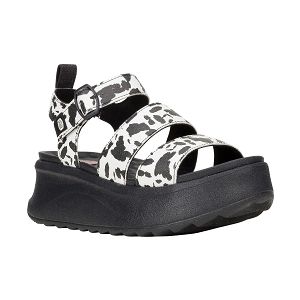 Delray Buckle Animal - Black/White