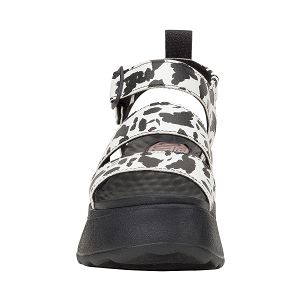 Delray Buckle Animal - Black/White