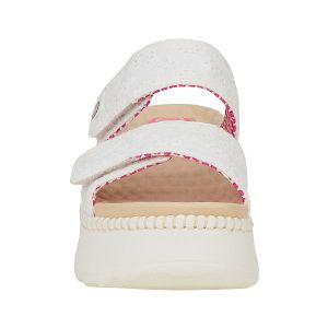 Delray Slide Eyelet - White