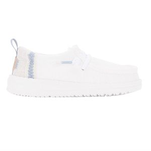 Wally T Summer Linen - White/Stone Grey