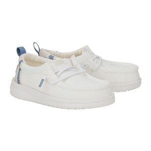 Wally T Summer Linen - White/Stone Grey