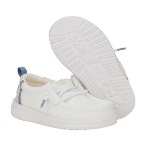 Wally T Summer Linen - White/Stone Grey