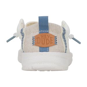 Wally T Summer Linen - White/Stone Grey