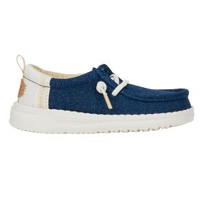 Wally T Summer Linen - Sargasso Blue/White