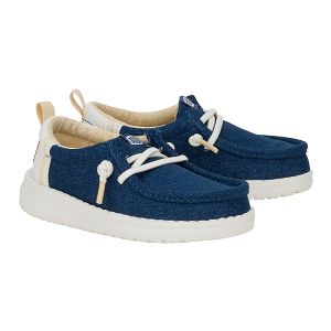 Wally T Summer Linen - Sargasso Blue/White